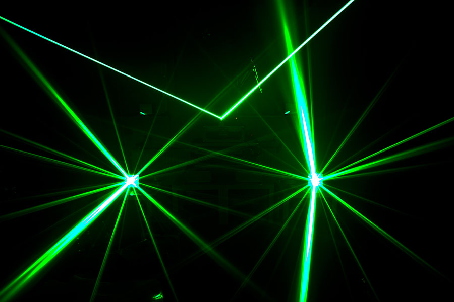 Kvant Laser Diffraktion Grid Effektspiegel