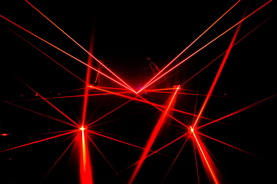 Kvant Laser Diffraktion Line Effektspiegel